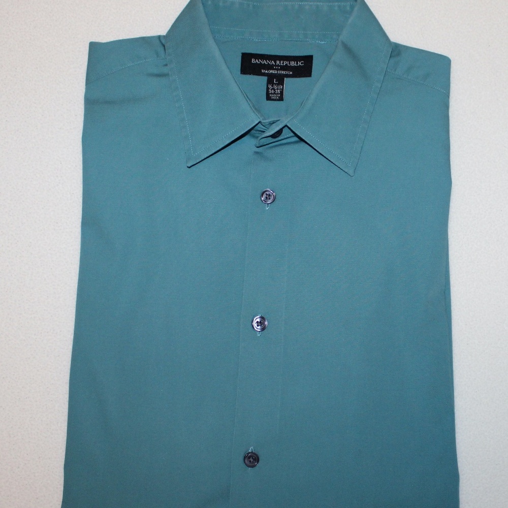 Men's Banana Republic Long Sleeved Dress Shirt Size 16-16 1/2 34/35